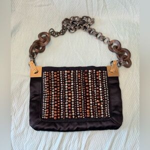 Lanvin Crystal Embellished Shoulder Bag
